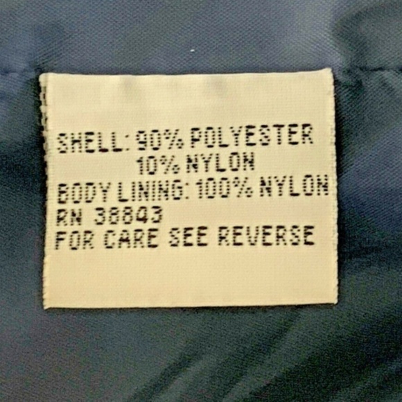 Izzi VTG Winter Puff Coat Blue Toggle Waist Pockets Sz S Full Zip & Snaps #240i - Picture 7 of 8
